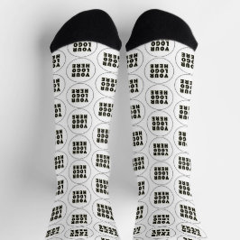 Einfach Minimalistisches Logo und Text Socken