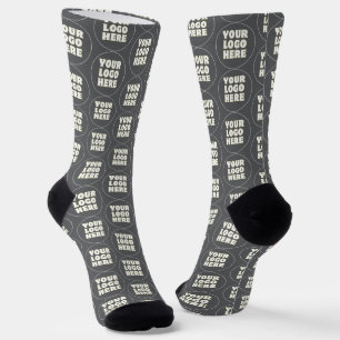 Einfach Minimalistisches Logo und Text Socken