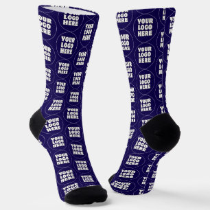 Einfach Minimalistisches Logo und Text Socken