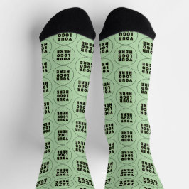 Einfach Minimalistisches Logo und Text Socken