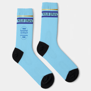 Einfach Minimalistisches Logo und Text Socken