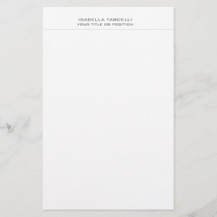 Einfach minimalistisches modernes Profildesign Briefpapier