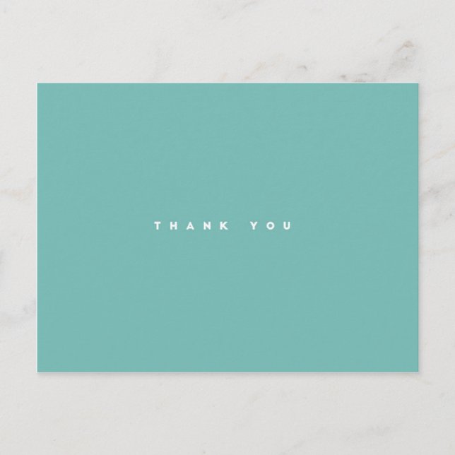 Einfach Minze und Grateful Postcard Mailer Postkarte (Vorderseite)