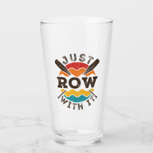 Einfach mit dem Coolen Retro Rowing Crew Team Oars Glas