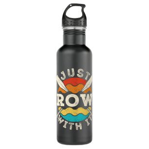 Einfach mit dem Funny Rowing Crew Team loslegen Edelstahlflasche