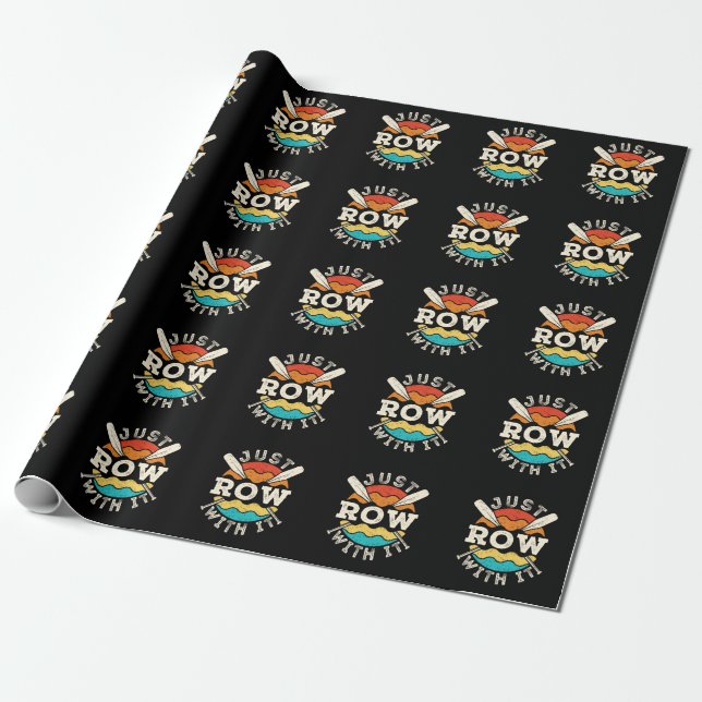 Einfach mit dem Funny Rowing Crew Team loslegen Geschenkpapier (Ungerollt)
