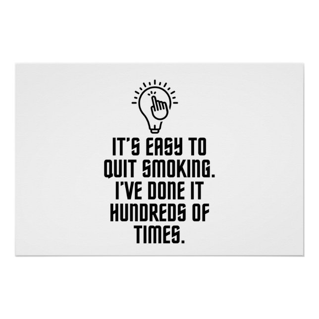 Einfach mit dem Rauchen aufhören Poster (Vorderseite)