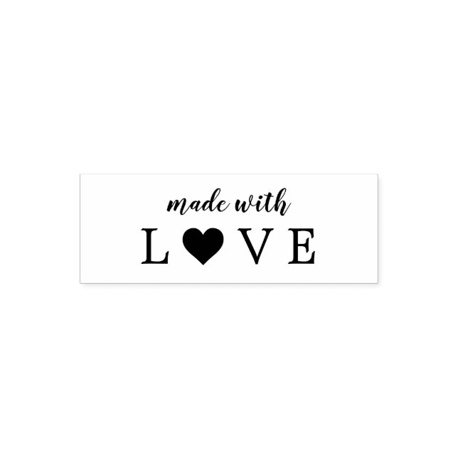 Einfach mit LIEBE hergestellt Permastempel (Design)