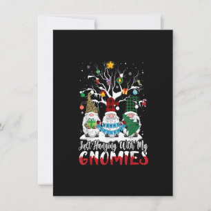 Einfach mit meinen Gnomies abhängen Gartenzwerg Bü Einladung