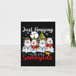 Einfach mit meinen Samoyeds spielen Weihnachten Dr Karte