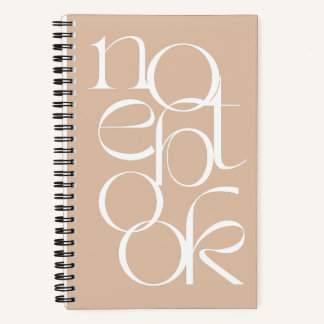 Einfach Mit Monogramm modern minimalistisch Notizbuch