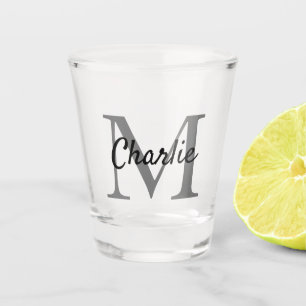 Einfach Mit Monogramm Name Personalisiert Schnapsglas