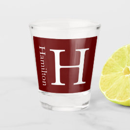 Einfach Mit Monogramm Name Personalisiert Schnapsglas