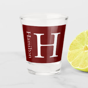 Einfach Mit Monogramm Name Personalisiert Schnapsglas