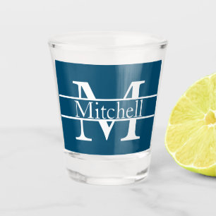 Einfach Mit Monogramm Name Personalisiert Schnapsglas