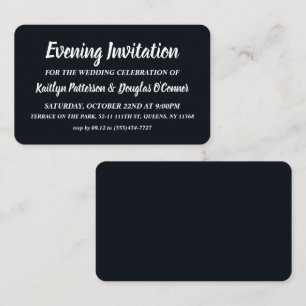 Einfach & modern, Abend Event Ticket Einladung