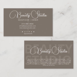 Einfach, modern, Makeup artistisch, Beautician, Bo Visitenkarte