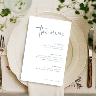 Einfach modern Minimalistisch Dusty Blue Wedding