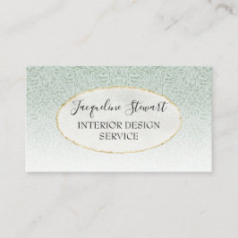 Einfach modern, mint Elegant Retro Beruflich Visitenkarte