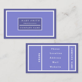 Einfach, modern und blau visitenkarte