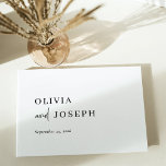 Einfach modern und Minimalistisch | Hochzeit Gästebuch<br><div class="desc">Dieses elegante,  schwarz-weiße Hochzeitsgast-Gästebuch ist einfach und minimalistisch,  aber sehr stilvoll,  dank der modernen handgeschriebenen Schrift und der sauberen Anordnung. Fügen Sie Ihre Namen vorne,  hinten und hinten in das Gästebuch ein.</div>