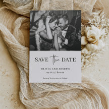 Einfach modern und minimalistisch | Save-the-Date