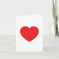 Einfach Modern Weiß Rotes Liebesherz Grafik