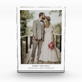 Einfach moderne frohe Weihnachten | Foto-Hochzeitk Fotoblock