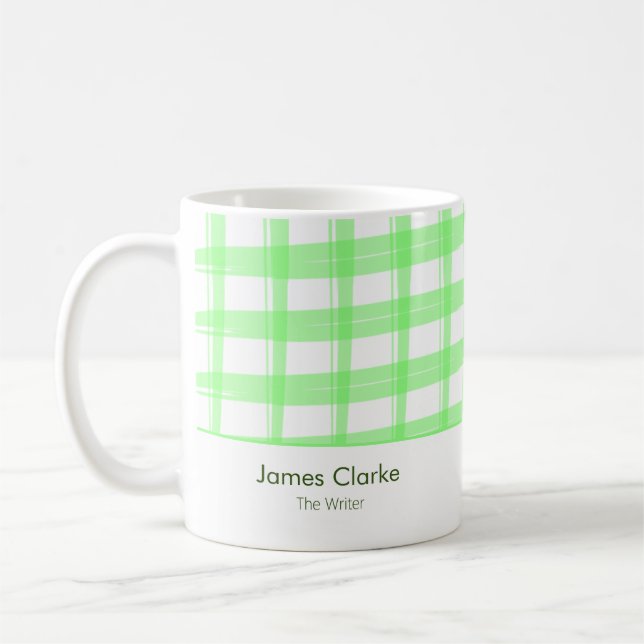 Einfach moderne grüne Lattice-Tasse Kaffeetasse (Links)