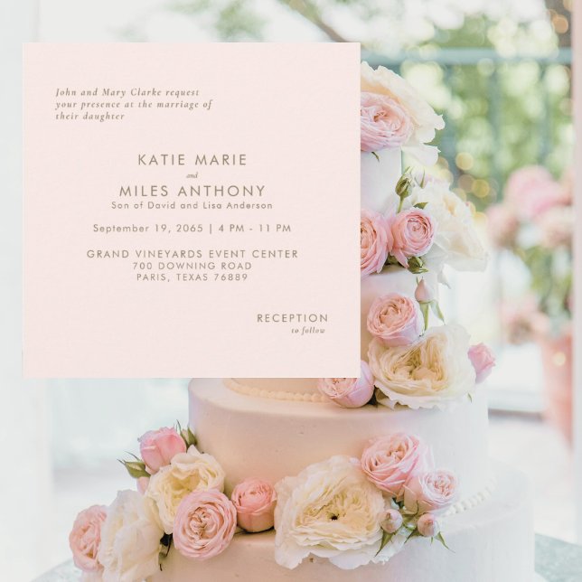 Einfach moderne Minimalistische Square Wedding (Von Creator hochgeladen)