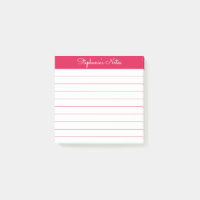 Einfach moderne, personalisierte Cherry-rote Notiz