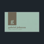 Einfach moderne Visitenkarte - blau/braun<br><div class="desc">Mit diesem einfachen,  schicken und raffinierten Visitenkartendesign verlieren Sie sich sicher nicht im Stapel! Weitere Farben sind verfügbar. Auf Wunsch können auch kundenspezifische Farben und passende Büroausstattung angefordert werden.</div>