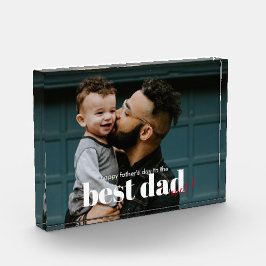 Einfach moderner bester Vater je Fotoblock