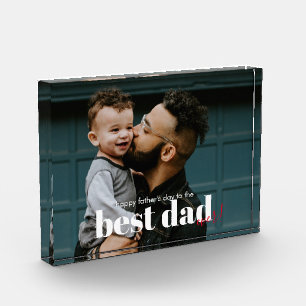 Einfach moderner bester Vater je Fotoblock
