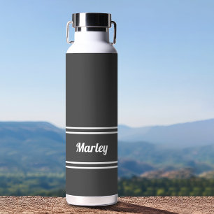 Einfach moderner Individuelle Name Stilvoll Classi Trinkflasche