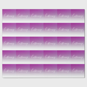 Einfach moderner Minimalismus Lila Ombre Gradient Geschenkpapier