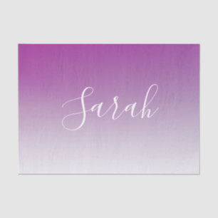 Einfach moderner Minimalismus Lila Ombre Gradient Seidenpapier