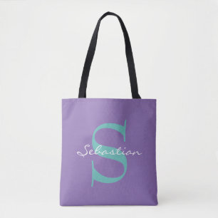 Einfach Monogramme & Namen + Ihr Backgr. Ideen Tasche