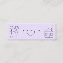 Einfach neue Adresskarte verheiratet