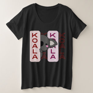 Einfach Niedlich Trendy Style Koala Australien Große Größe T-Shirt