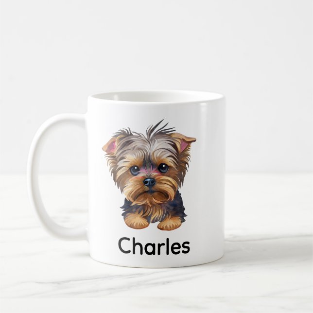 Einfach Niedlicher Hundename Adorable realistisch Kaffeetasse (Links)