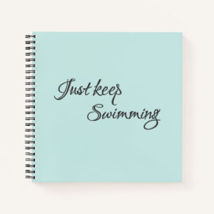 Einfach nur Behalten Schwimmen Notizbuch