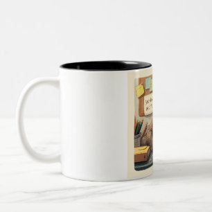 Einfach nur meine Augen ausruhen Zweifarbige Tasse