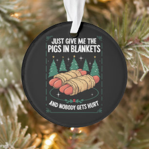 Einfach Nur Schweinchen Im Schlafrock Lustige Weih Ornament