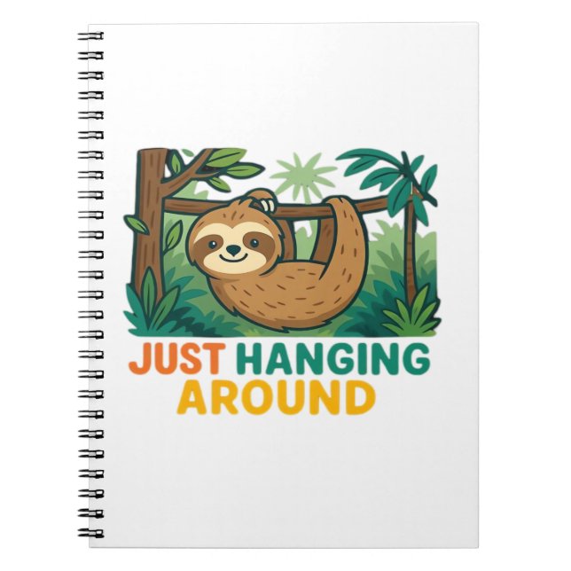 Einfach nur umherhängen (Sleepy Sloth) Essential T Notizblock (Vorderseite)