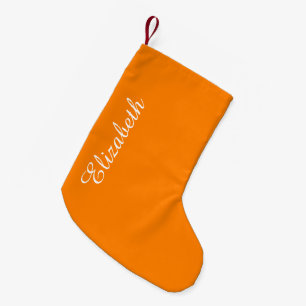 Einfach orange Normallack Kleiner Weihnachtsstrumpf