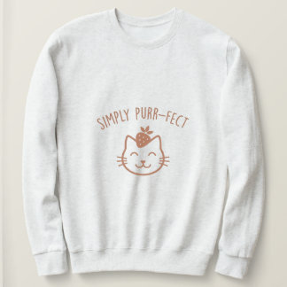 Einfach perfekt süßes Katzendesign Sweatshirt