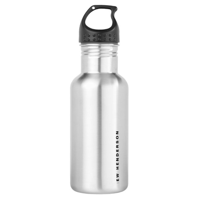 Einfach Personalisiert Edelstahlflasche (Vorderseite)