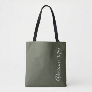Einfach Personalisiertes Chive Green Tasche