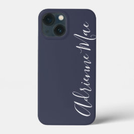 Einfach Personalisiertes Navy Blue Case-Mate iPhone 14 Hülle